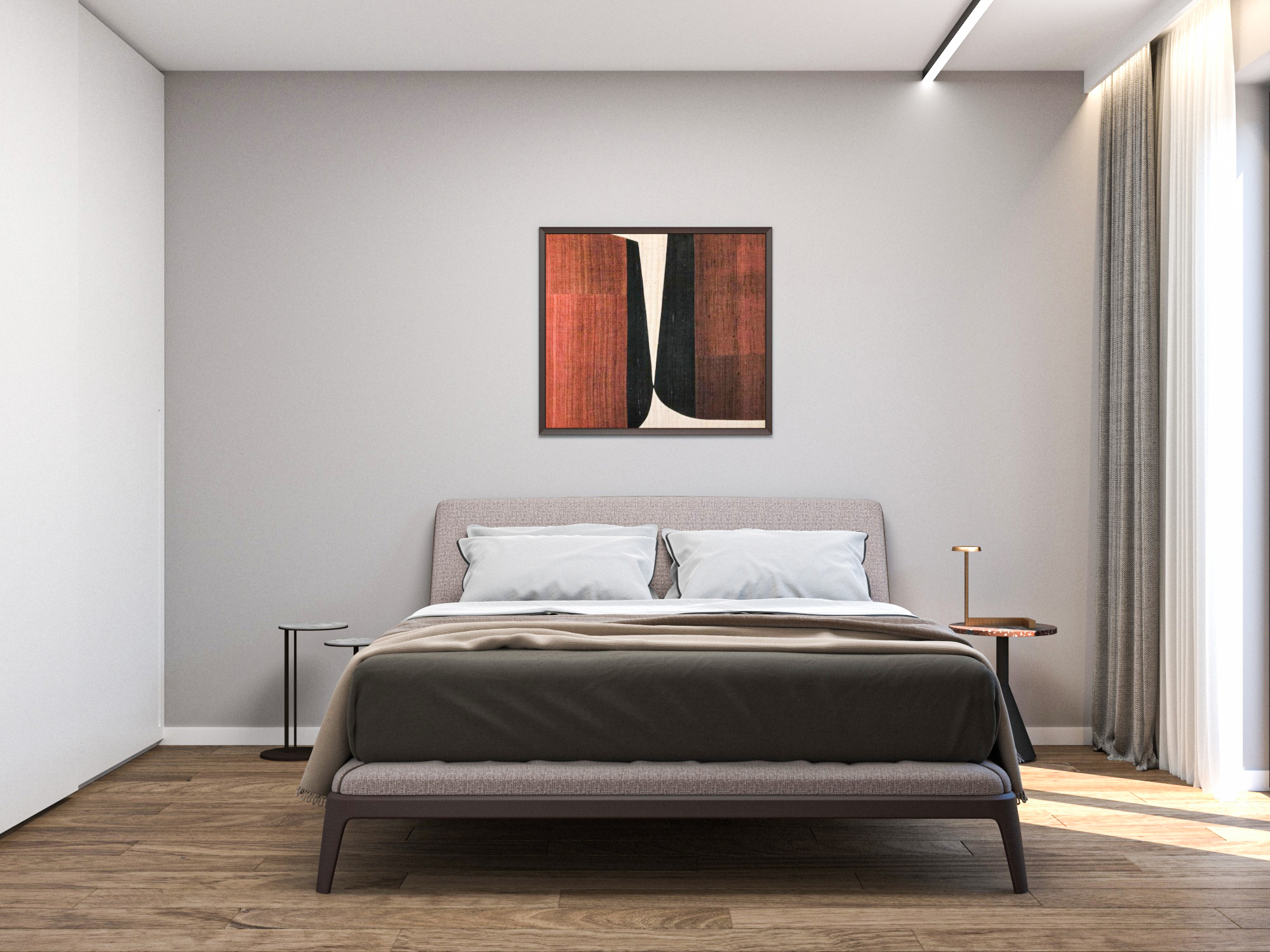 River Park Sofia residence — bedroom visualisation