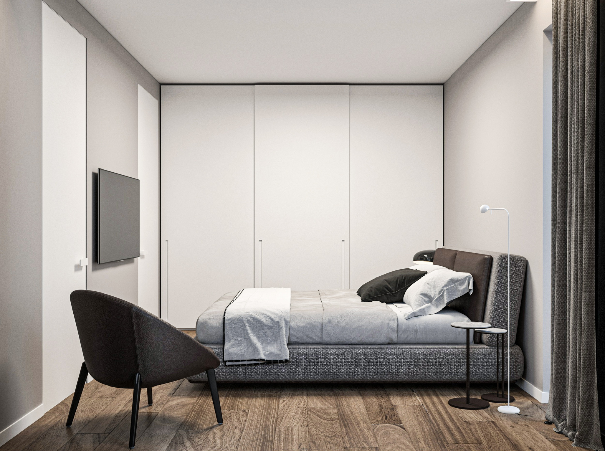 River Park Sofia residence — bedroom visualisation