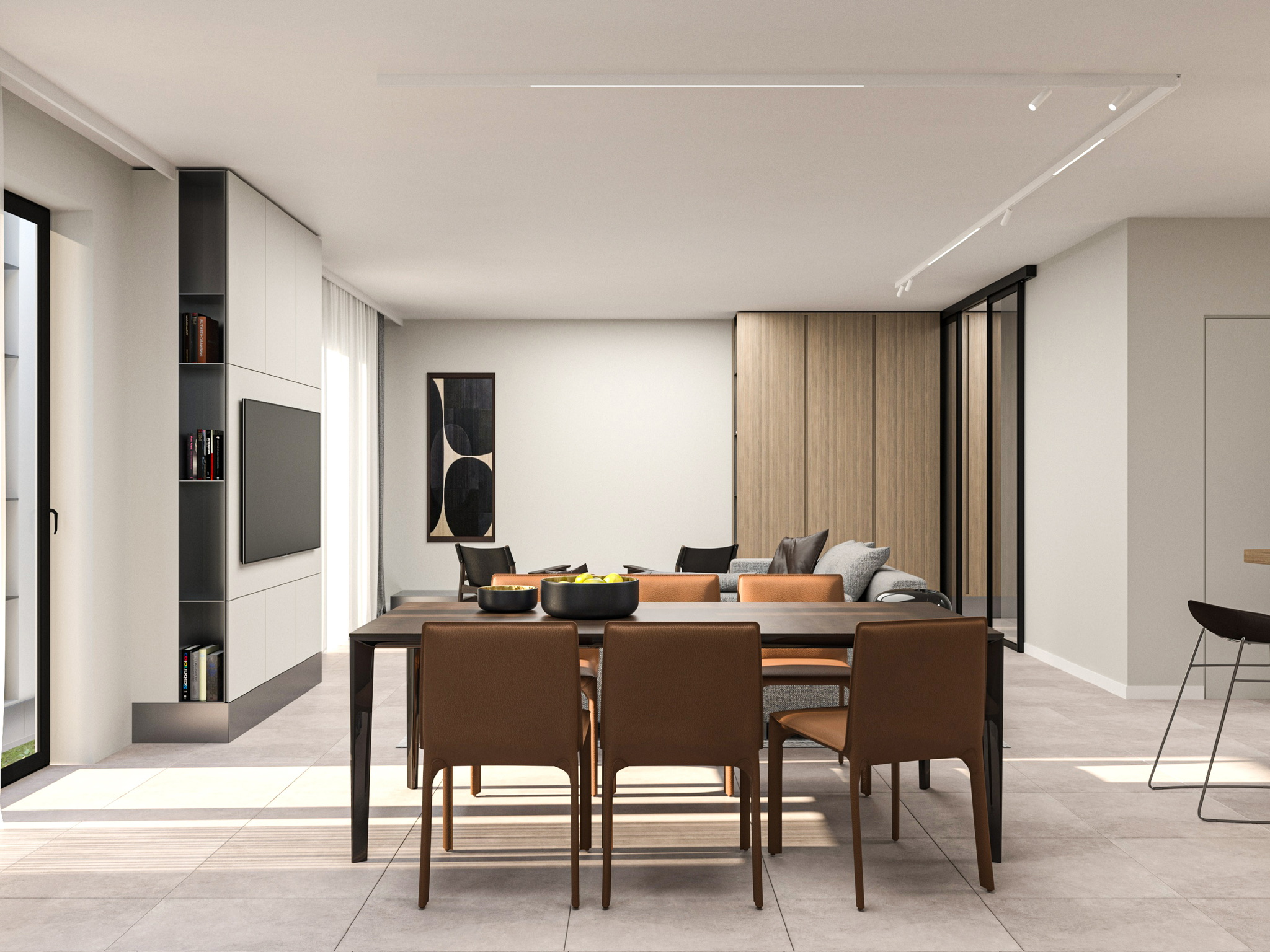 River Park Sofia residence — dining area visualisation